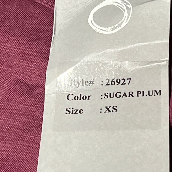 NWT Habitat 26927 River Wash Cotton Boxy Tee Capri Sugar Plum Sz S/M - Picture 3 of 9